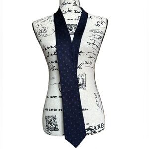 Paul Fredrick. Dot Silk Tie. Hand made.